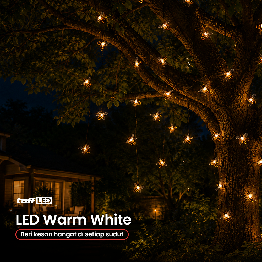 Gambar produk Finether Lampu Taman Outdoor Tancap Lebah Solar Panel IP65 50 LED - BE306 - 4
