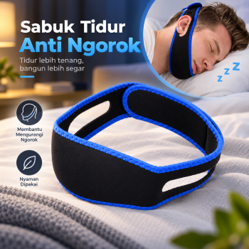Gambar produk Sabuk Tidur Anti Ngorok Snoring Solution Chin Rest Band 66cm - 5582
