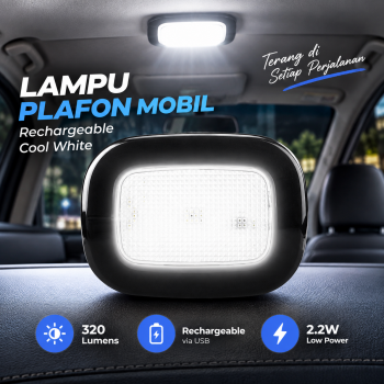 Gambar produk Yeleno Lampu Plafon Mobil Light Rechargeable Cool White 2.2W - Y-975