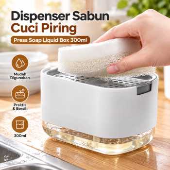 KAURIJIA Dispenser Sabun Cuci Piring Press Soap Liquid Box 300ml - 1861