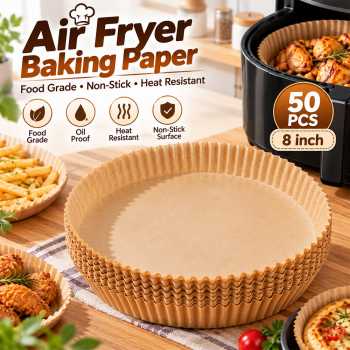 MAGIC Alas Pizza Paper Coated Air Fryer Baking Disposable 50 PCS - OXT-55