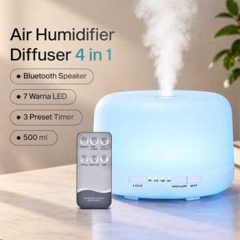 SZTLH Air Humidifier Mini Ultrasonic Diffuser Speaker Bluetooth 500ml - SZ-A1