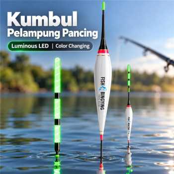 Tmbor Kumbul Pelampung Pancing Luminous LED Floating Tail Set - FE-02