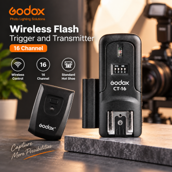 Gambar produk Godox Wireless Camera Flash Trigger and Transmitter 16 Channel - CT-16