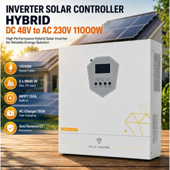 Gambar produk Sun Inverter Solar Controller Hybrid DC 48V to AC 230V 11000W - QD12048MH