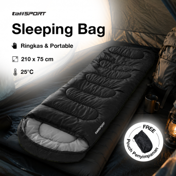 TaffSPORT Kantong Tidur Sleeping Bag 2in1 Envelope Model 2.1Mx75cm - TAF-KL