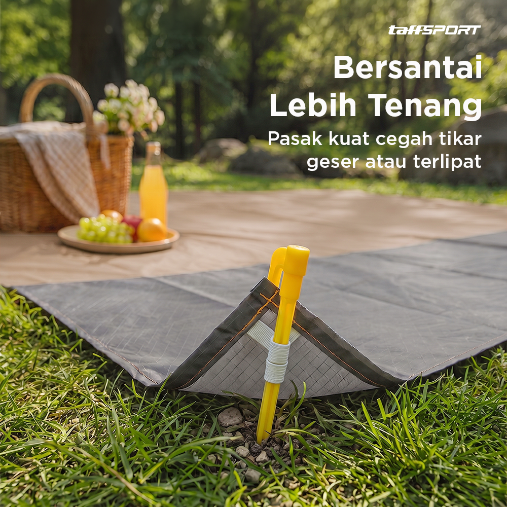 Gambar produk TaffSPORT Tikar Lipat Matras Camping Piknik Outdoor Waterproof Mat 2x2.1M - FS-008 - 4