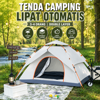 Gambar produk WEST TUNE Tenda Camping Lipat Otomatis 3-4 Orang Double Layer - SH-500