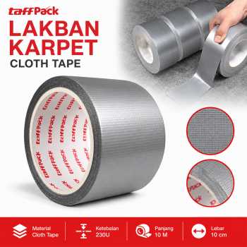 TaffPACK Lakban Kain Karpet Multifungsi Adhesive Cloth Tape 10M - TF12