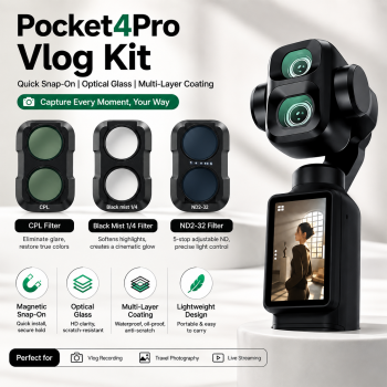BRD Lens Camera Filter CPL ND2-32 Black Mist DJI Osmo Pocket 4 Pro 4P - KFD87