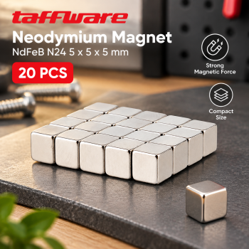 Gambar produk Taffware Strong Neodymium Magnet NdFeB N24 5x5x5mm 20 PCS - F001699