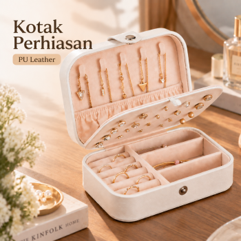 Citaaz Kotak Perhiasan Aksesor Jewelry Box Portable PU Leather - PJ350