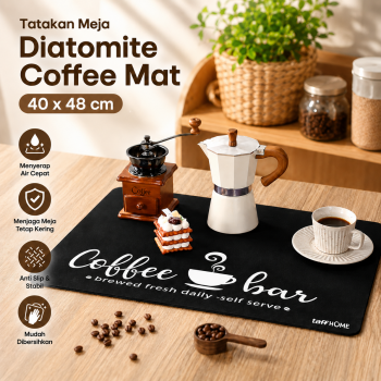 Gambar produk TaffHOME Tatakan Meja Alas Pengering Diatomite Coffee Mat 40x48cm - D-30