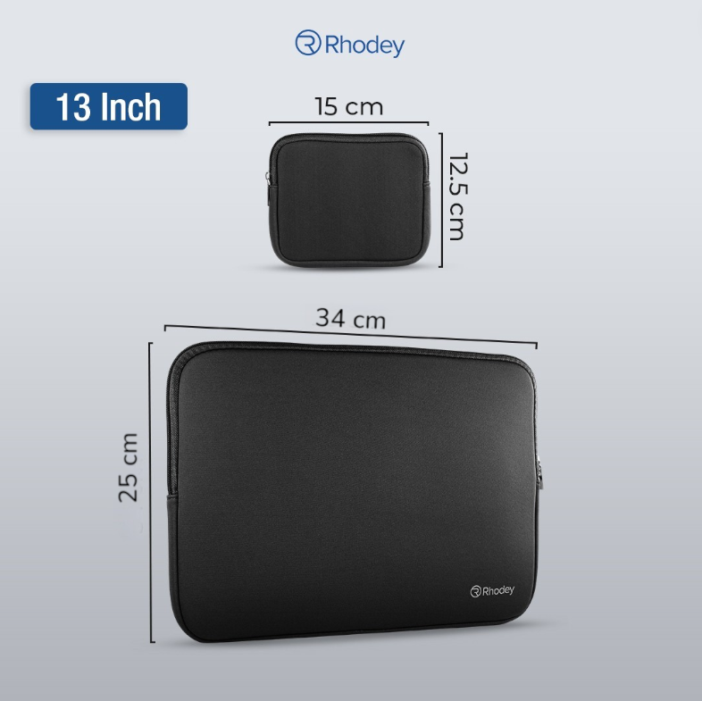 Gambar produk Rhodey Sleeve Case for MacBook Pro Touch Bar Neoprene with Pouch 13 Inch - YG6005 - 8