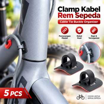 Gambar produk Taffware Fixed Clamp Kabel Rem Sepeda Cable Tie Buckle Organizer 5 PCS