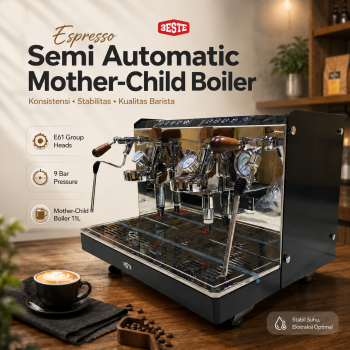 Trieste Mesin Kopi Espresso Semi Automatic 11L E61 9 Bar - L210