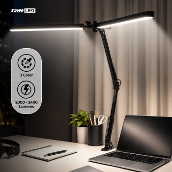 Gambar produk TaffLED Lampu Meja Baca LED Double Head 3 Color Mode SMD - ZN14