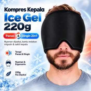 Gambar produk RMS Kompres Kepala Migrain Panas Dingin 2in1 Gel Ice Headband 220g - RS033