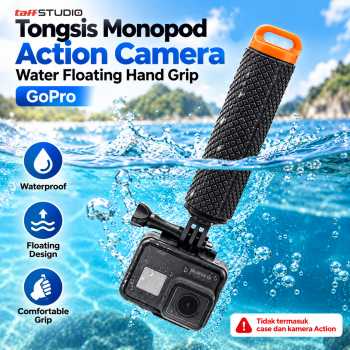 Gambar produk TaffSTUDIO Tongsis Monopod Action Camera Water Floating Hand Grip - VF3
