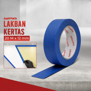 TaffPACK Lakban Kertas Masking Tape Paper Heat Resistant 20M - TK-10