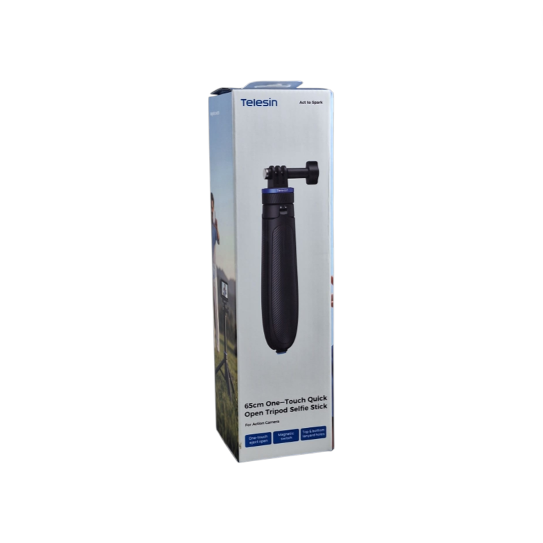 Gambar produk TELESIN Tripod Mini Kamera Aksi Tongsis Monopod Three Prong 65cm - S1-TSS-08 - Kemasan