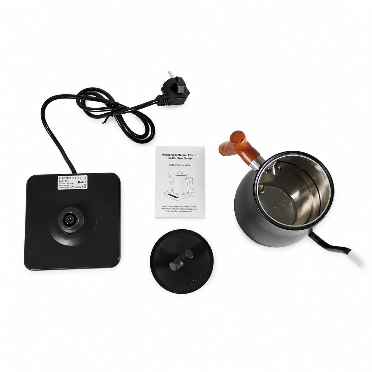 Gambar produk Kbxstart Teko Listrik Kopi Pemanas Air Leher Angsa Kettle 1L 1000W - HR-462 - 8