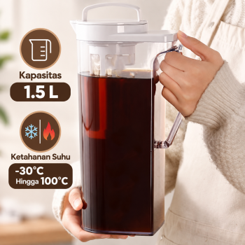 FABL Teko Cold Brew Coffee Maker Filter Hot and Cold with Handle 1.5L - FTK417