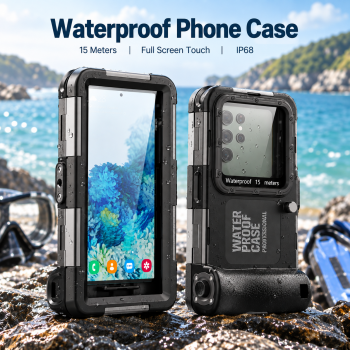 Gambar produk Shellbox Casing HP Smartphone Waterproof Diving Case Universal IP68 - PH-10