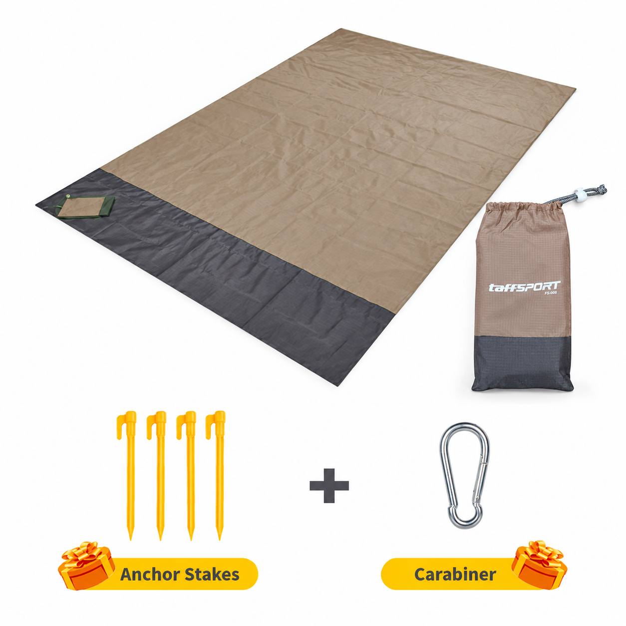 Gambar produk TaffSPORT Tikar Lipat Matras Camping Piknik Outdoor Waterproof Mat 2x2.1M - FS-008 - 5