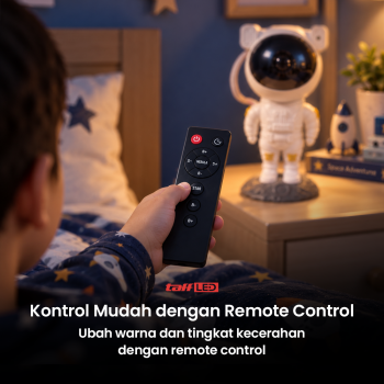 Gambar produk TaffLED Lampu Tidur Proyektor Astronaut Galaxy Light 8 Colors 240V 5W - HD481 - 3