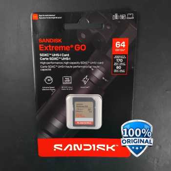 Gambar produk SanDisk Extreme GO SDXC/HC UHS-I Card U3 V30 4K UHD 230MB/s - SDSDXGN