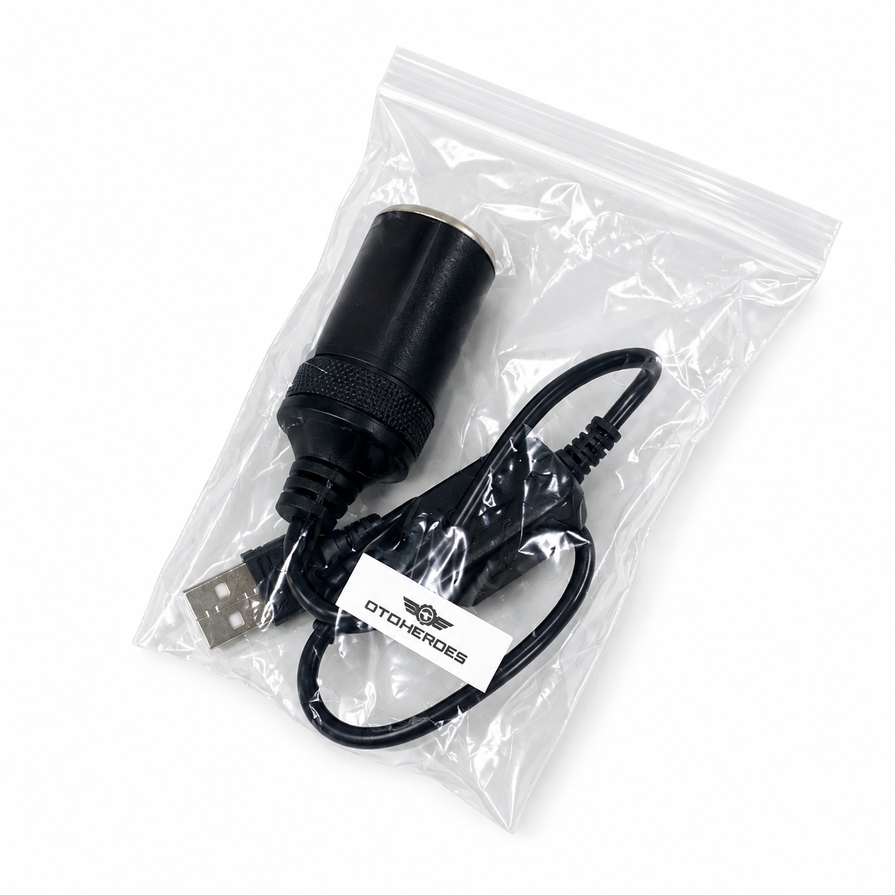 Gambar produk OTOHEROES Plug Mobil USB Cigarette Plug Power Socket 5 V to 12 V - XZT0017 - Kemasan