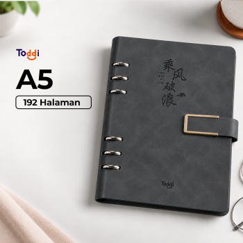 Toddi Buku Jurnal Binder Notebook Diary 192 Halaman Horizontal Line - JQY-B299