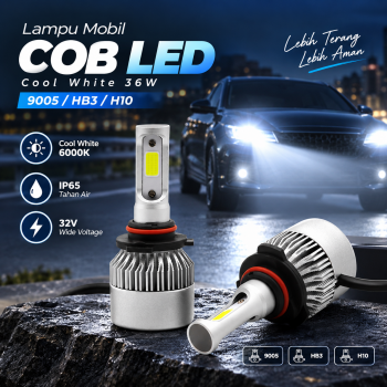 Gambar produk TaffLED Lampu Depan Mobil COB LED Headlamp Cool White IP65 32V 9005/HB3/H10 - S2
