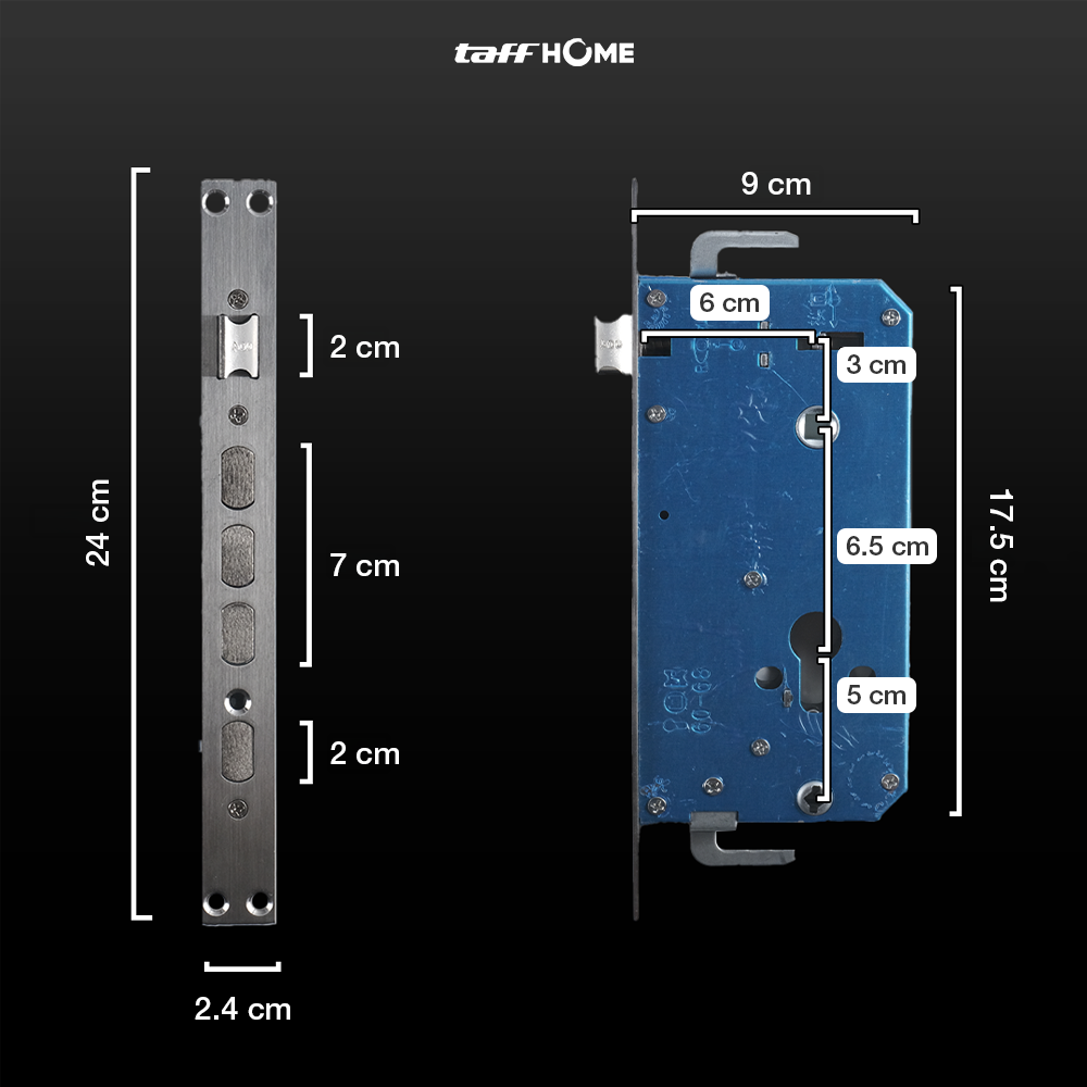 Gambar produk TaffHOME Smart Door Lock Fingerprint Face Recognition Password - 5S - 7