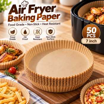 MAGIC Alas Pizza Paper Coated Air Fryer Baking Disposable 50 PCS - OXT-55