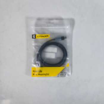 Gambar produk ESSAGER Kabel Data 2in1 Fast Charging Braided USB Type C Lightning 65W 1M - ES-X59 - Kemasan