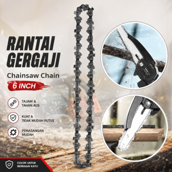 Gambar produk Taffware Rantai Gergaji Senso Chainsaw Chain Part 6 Inch - JT-6