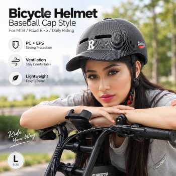 GUDOOK Helm Sepeda MTB Road Bike Bicycle Helmet Baseball Cap - U30
