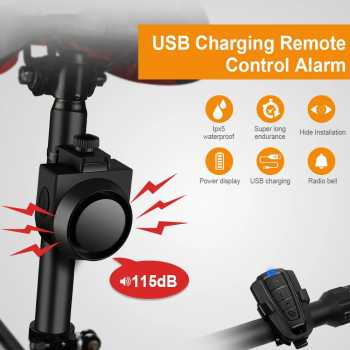 Gambar produk Rockbye Bel Klakson Sepeda Elektrik Bike Horn IPX5 Universal 115dB - A2