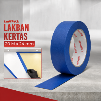 TaffPACK Lakban Kertas Masking Tape Paper Heat Resistant 20M - TK-10