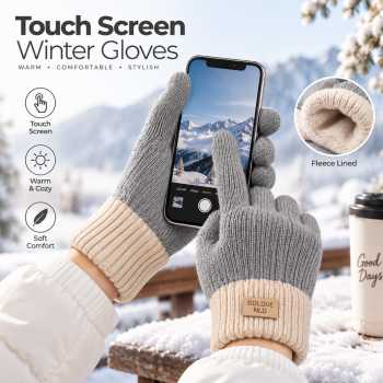 Warop Sarung Tangan Touch Screen Winter Cycling Gloves Fleece Lined - WR-15