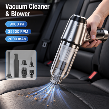 Gambar produk SUITU Vacuum Cleaner Portable Penyedot Debu Mobil 2in1 19000Pa 2000mAh - HL-107