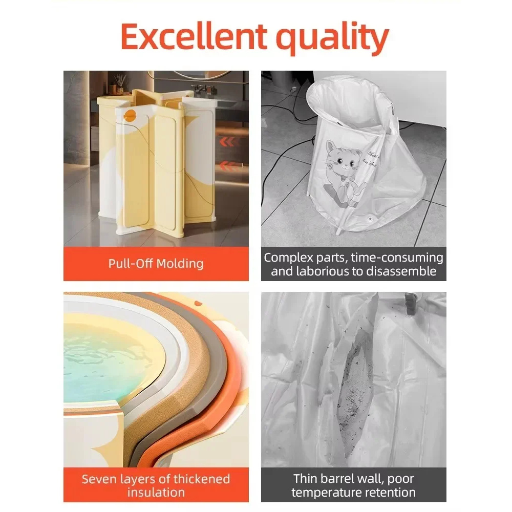 Gambar produk BATHE PROJECT Bak Mandi Lipat Dewasa Anak Bathtub Portable Foldable - MB7 - 7