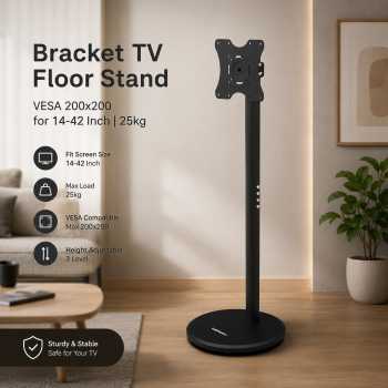 Gambar produk Taffware Bracket TV Floor Stand VESA 200x200 for 14-42 Inch TV - KM-B1