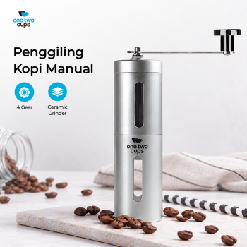 One Two Cups Alat Penggiling Kopi Manual Coffee Grinder Adjustable 60g - RH200