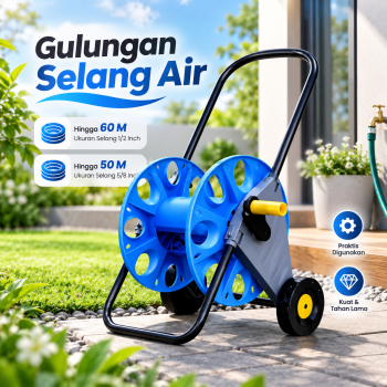 VIGEBY Tempat Gulungan Selang Air Hose Reel Storage with Wheels - VG-20
