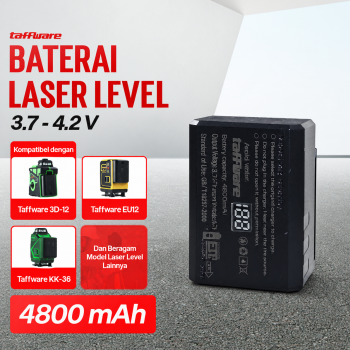 Gambar produk Taffware Baterai Laser Level 3D Rechargeable Battery with LED Display 4800mAh - BM03
