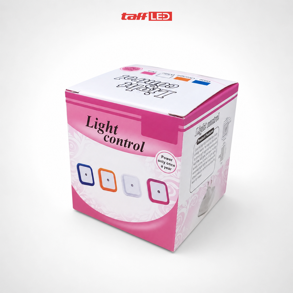 Gambar produk TaffLED Lampu Tidur Minimalis EU Plug Sensor Cahaya Warm White 0.5W - L200 - Kemasan