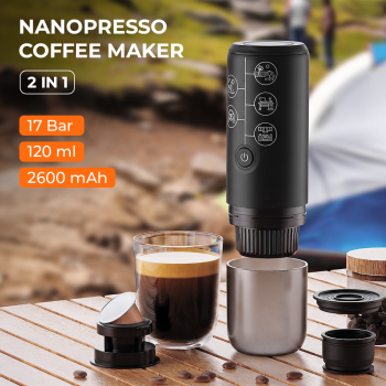 iCafilas Nanopresso Coffee Maker 2in1 17 Bar 120ml for Nespresso - ME2410